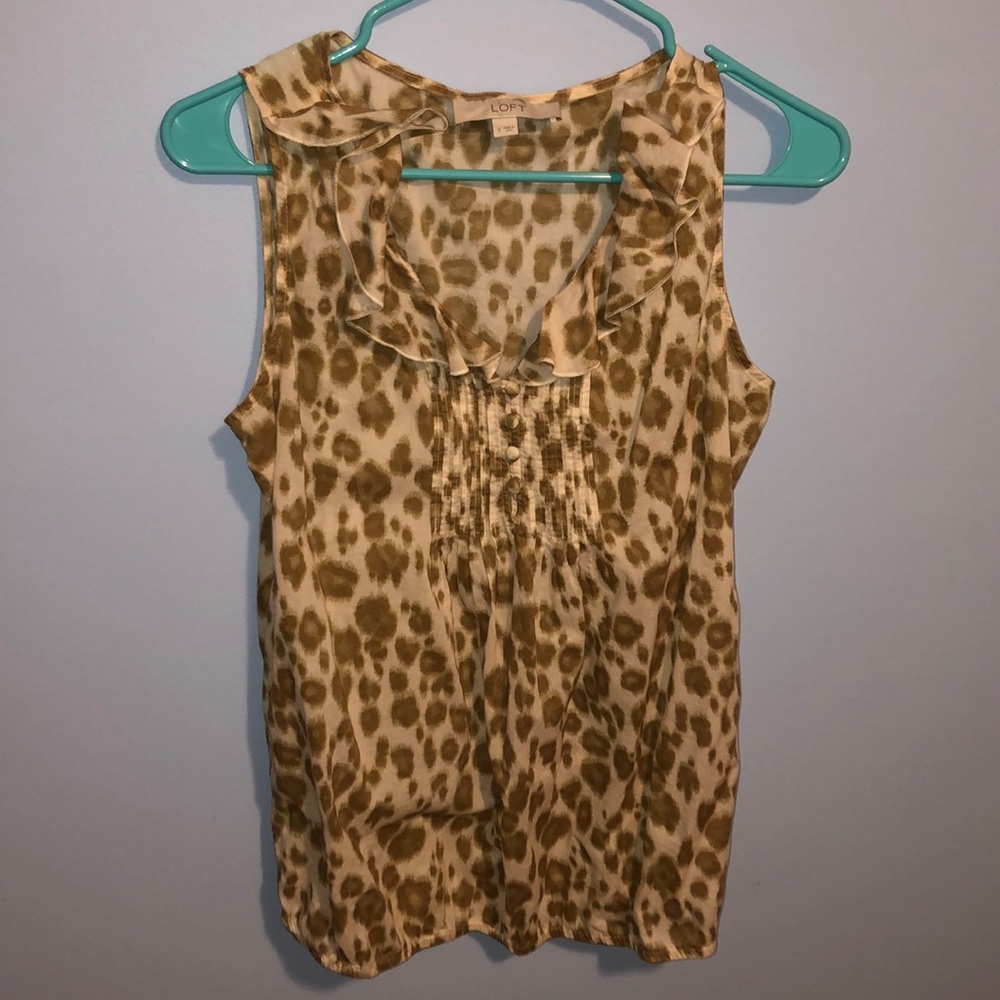 Adorable Loft animal print tank top